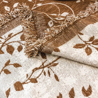 Sofa Cover Microfiber Non-Slip Tassel Edges