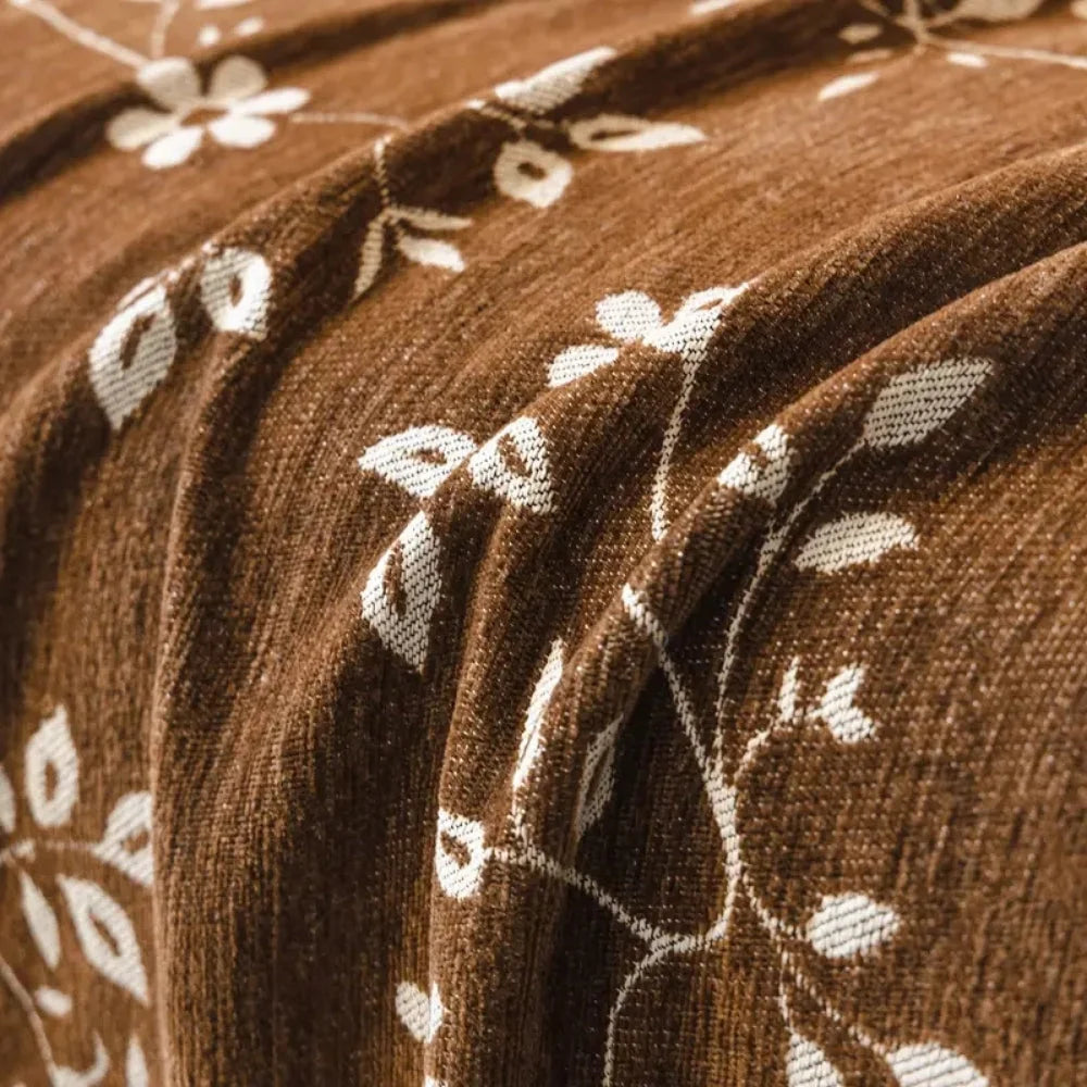 Sofa Cover Microfiber Non-Slip Tassel Edges