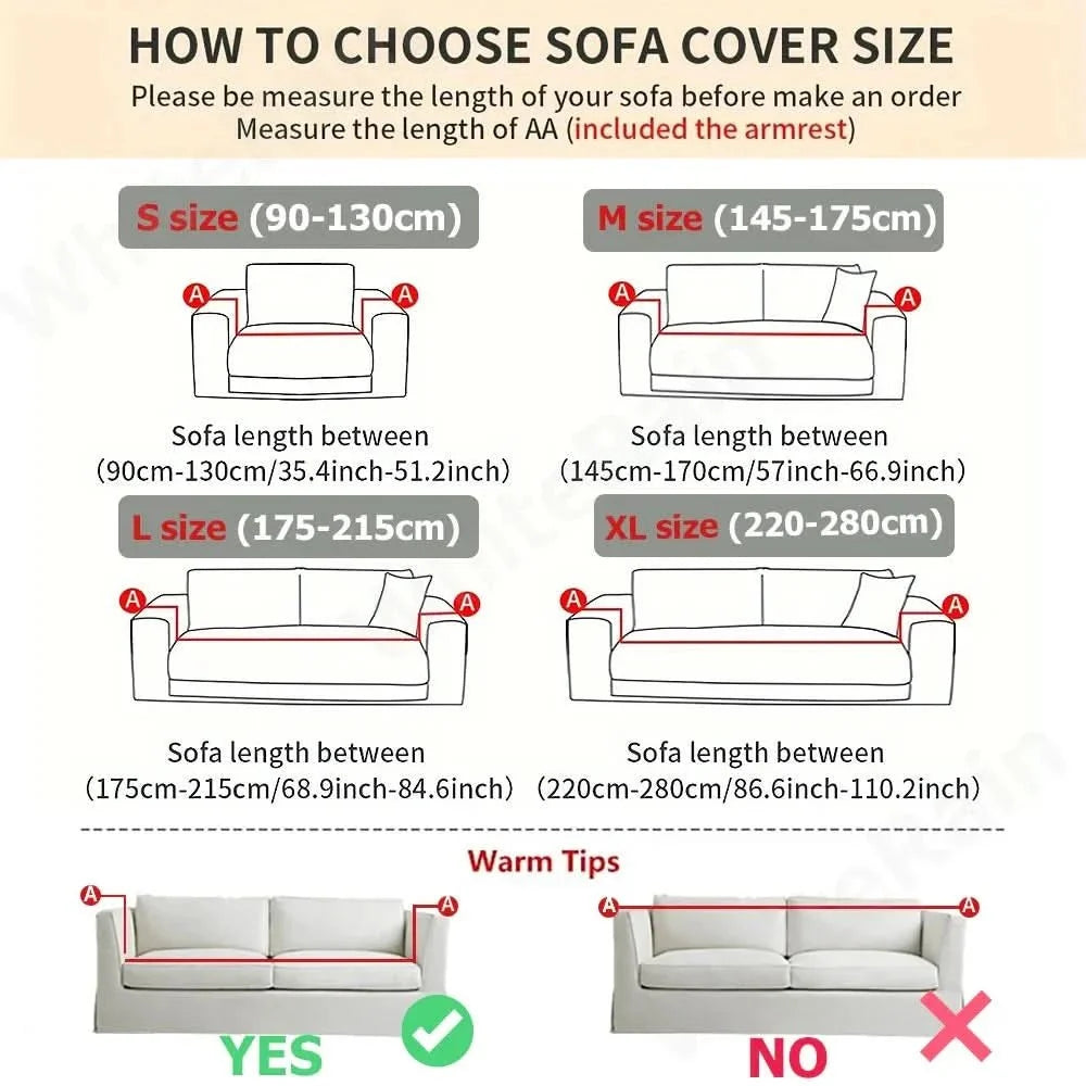 Sofa Cover Non-Slip Jacquard Machine-Washable Pet Protection
