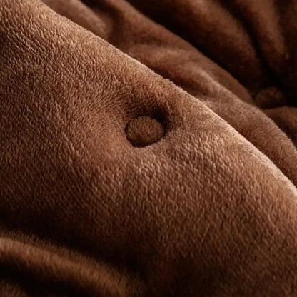 Sofa Cover Plush Button-Tufted Microfiber