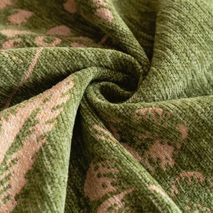 Sofa Cover Plush Chenille Botanical Floral