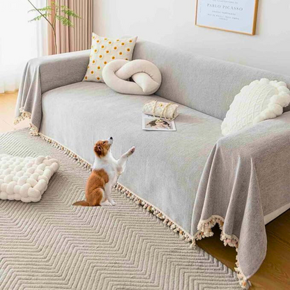Sofa Cover Plush Chenille Machine Washable & Fade-Resistant