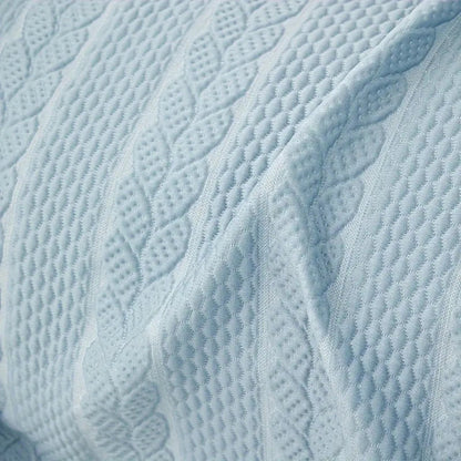 Sofa Cover Plush Leaf Pattern Microfiber & Non-Slip