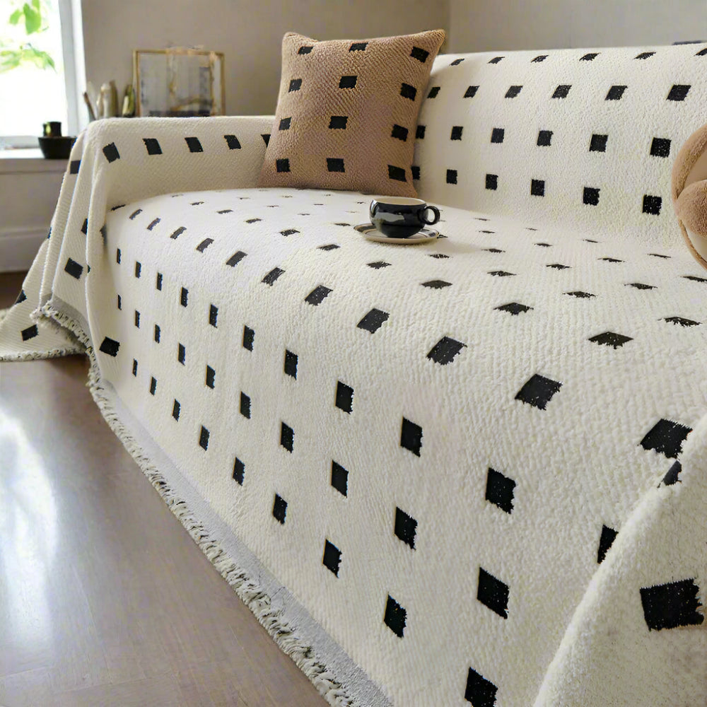 Sofa Cover Plush Microfiber Pet & Stain Protection