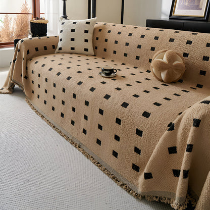 Sofa Cover Plush Microfiber Pet & Stain Protection