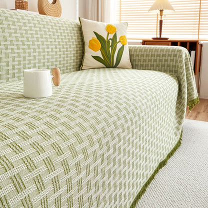 Sofa Cover Quilted Brushed Microfiber Machine Washable