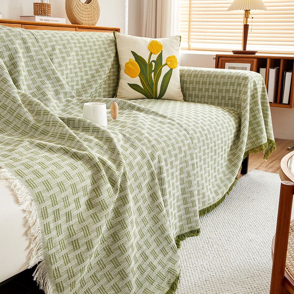 Sofa Cover Quilted Brushed Microfiber Machine Washable