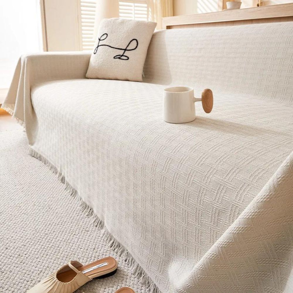 Sofa Cover Quilted Brushed Microfiber Machine Washable