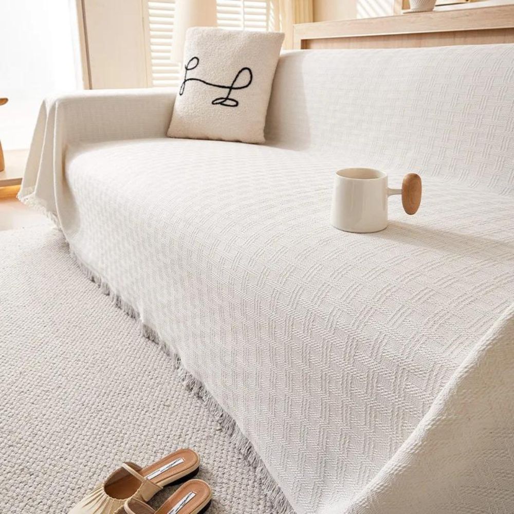 Sofa Cover Quilted Brushed Microfiber Machine Washable