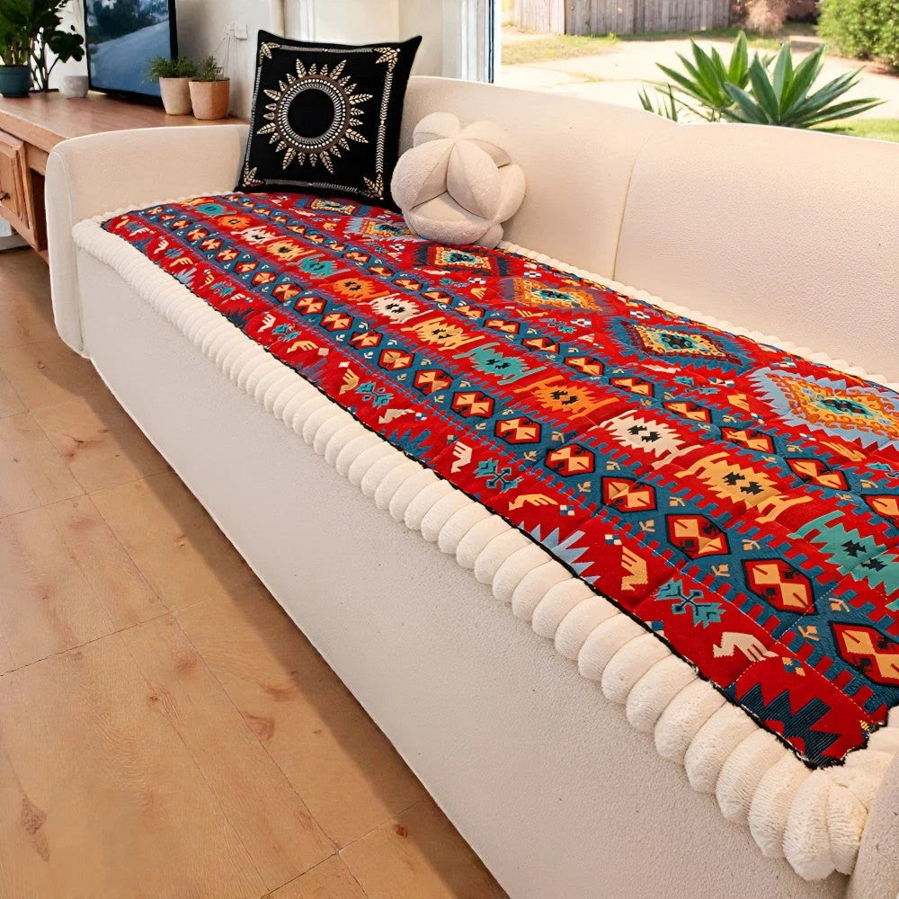 Sofa Cover Quilted Microfiber Non-Slip Backing