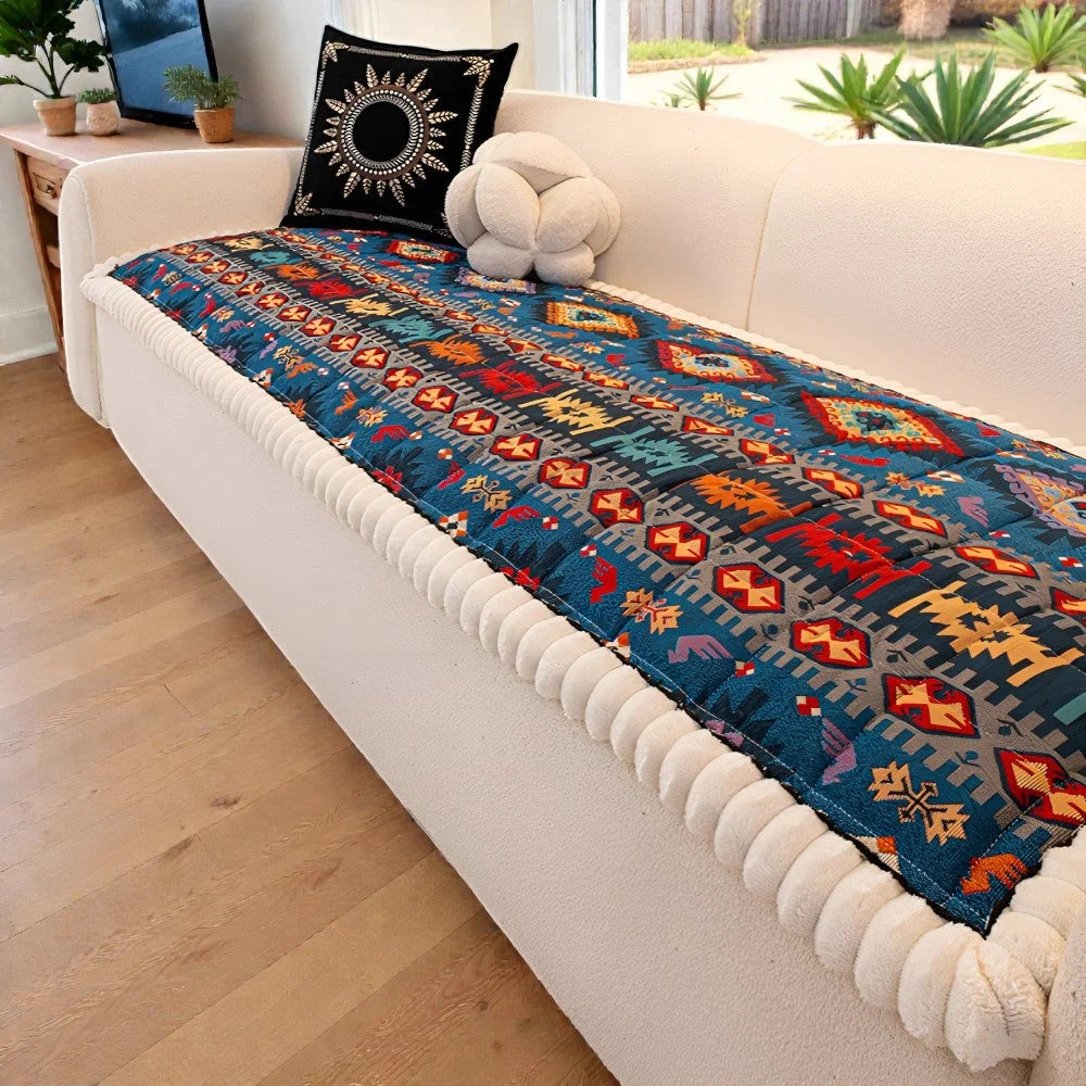 Sofa Cover Quilted Microfiber Non-Slip Backing