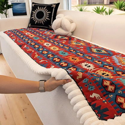 Sofa Cover Quilted Microfiber Non-Slip Backing