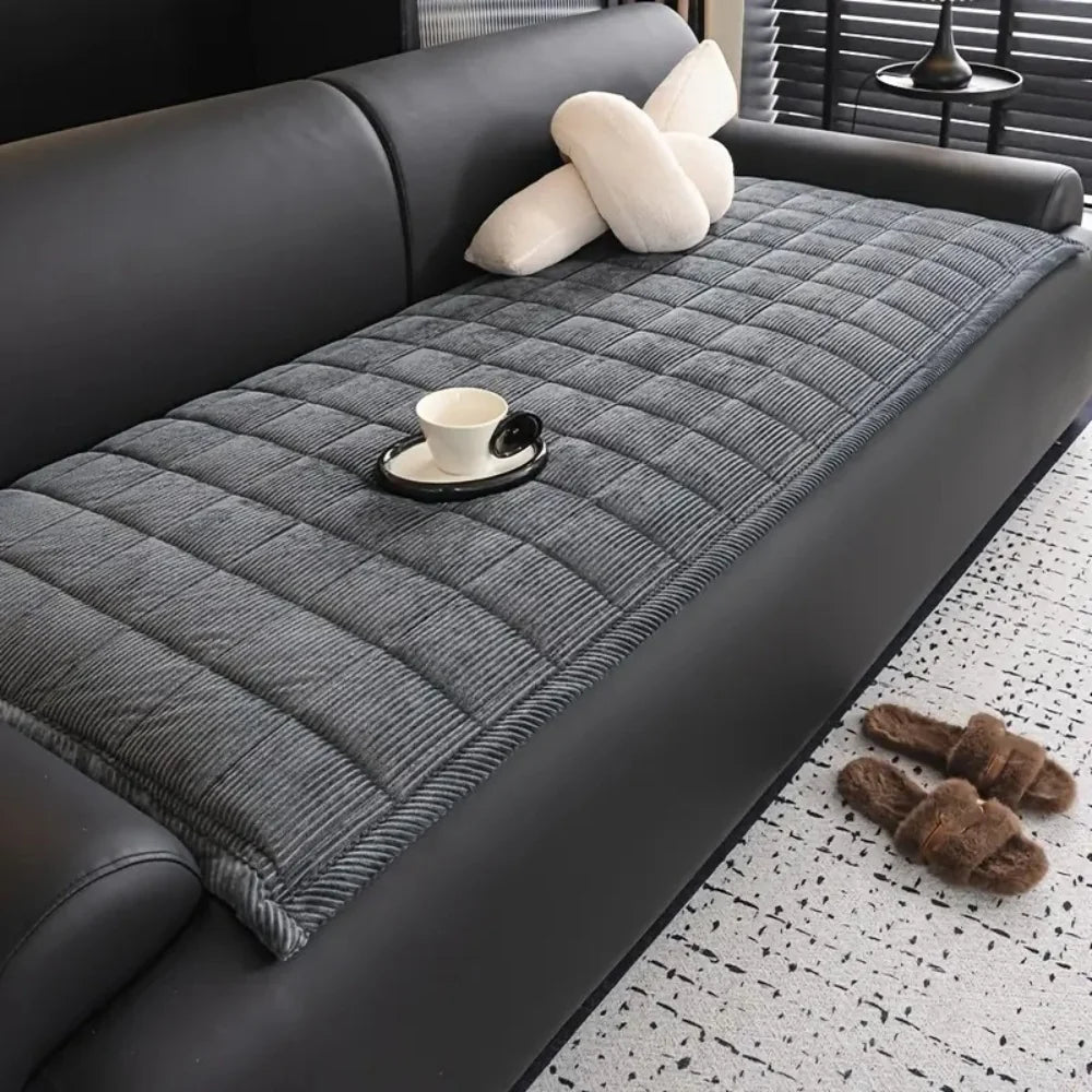 Sofa Cover Quilted Microfiber Non-Slip & Cat-Scratch Resistant