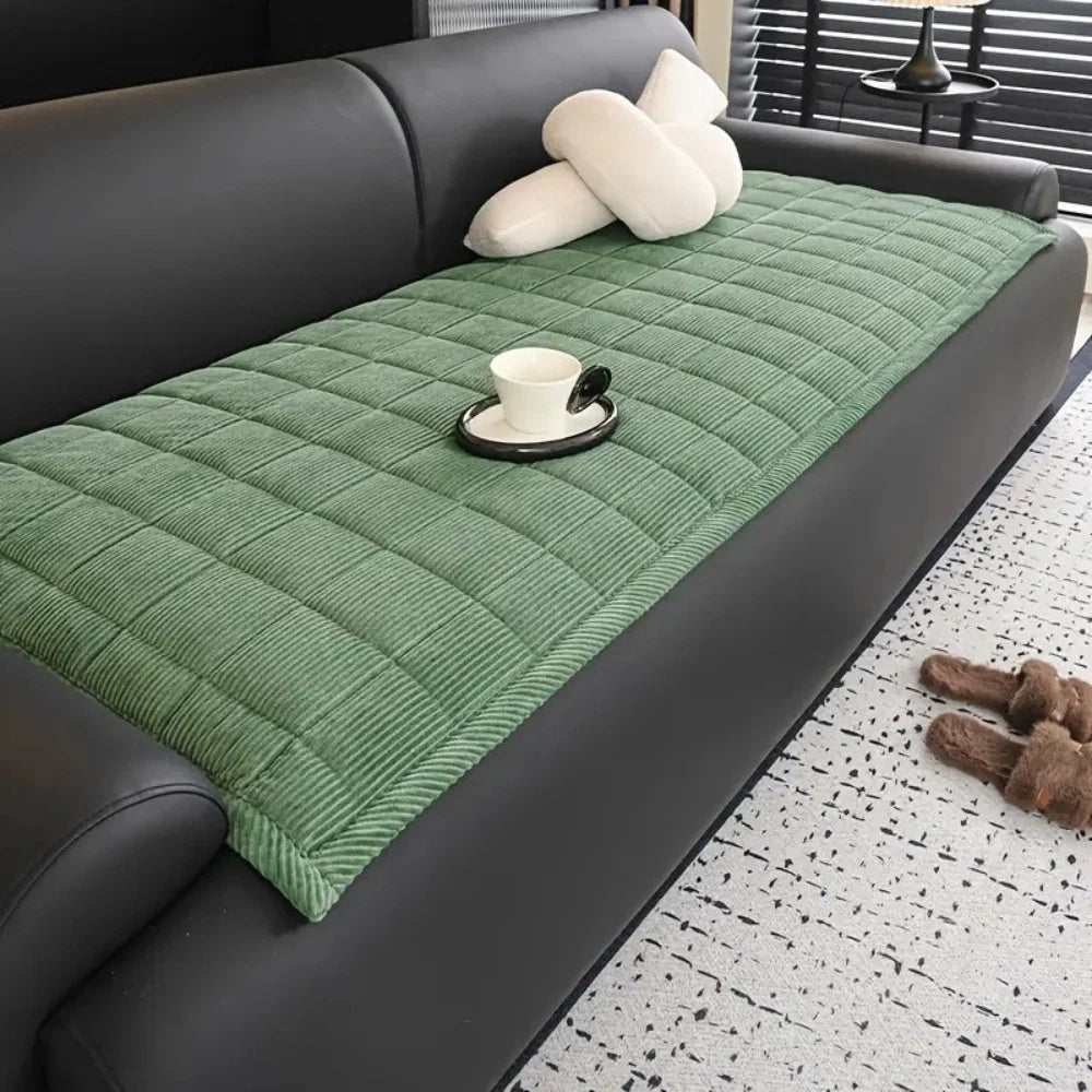 Sofa Cover Quilted Microfiber Non-Slip & Cat-Scratch Resistant