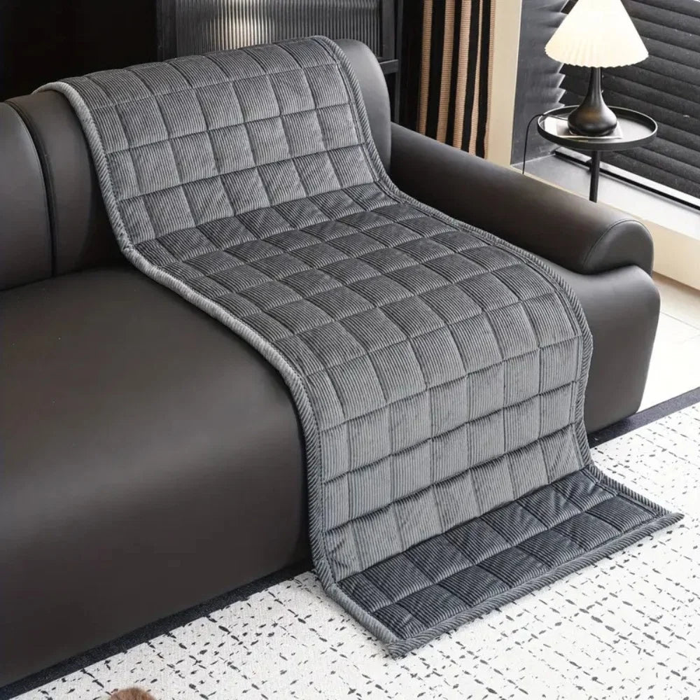 Sofa Cover Quilted Microfiber Non-Slip & Cat-Scratch Resistant