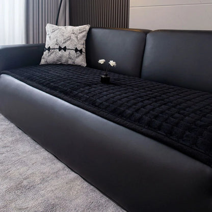 Sofa Cover Quilted Plush Microfiber Machine Washable