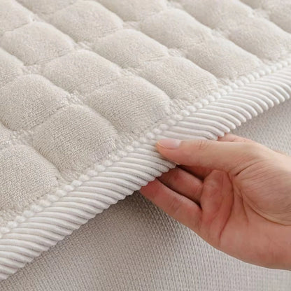 Sofa Cover Quilted Plush Microfiber Machine Washable