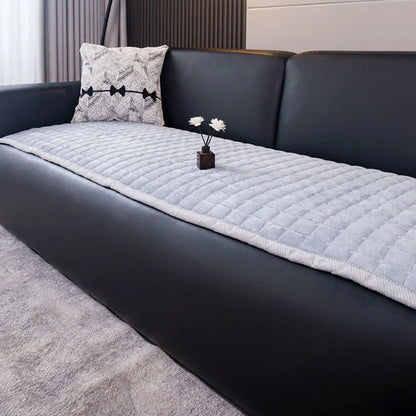 Sofa Cover Quilted Plush Microfiber Machine Washable
