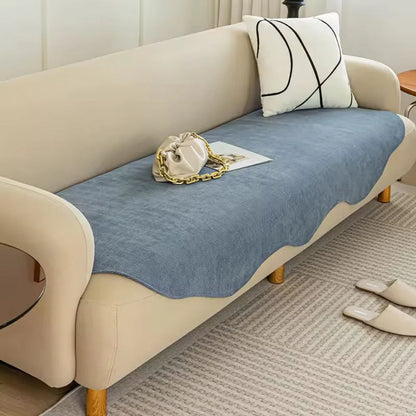 Sofa Cover Quilted Plush Microfiber Non-Slip & Machine Washable