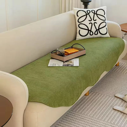 Sofa Cover Quilted Plush Microfiber Non-Slip & Machine Washable