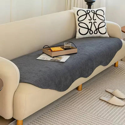 Sofa Cover Quilted Plush Microfiber Non-Slip & Machine Washable