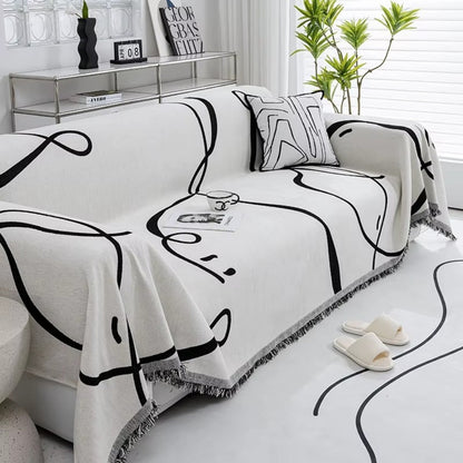Sofa Cover Reversible Chenille Dustproof & Pet-Friendly
