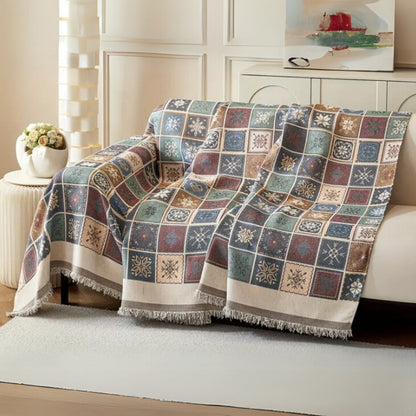Sofa Cover Reversible Chenille Tassel Trim