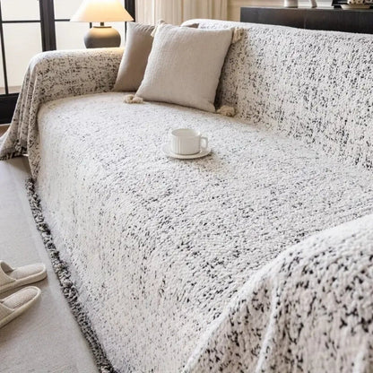 Sofa Cover Reversible Cotton Microfiber Pet-Friendly & Non-Slip
