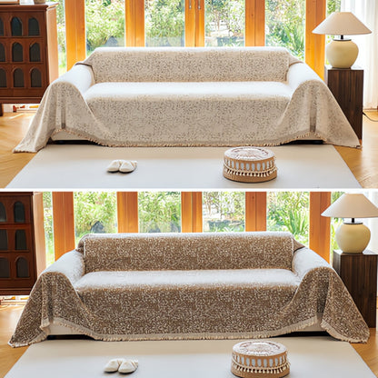 Sofa Cover Reversible Cotton Microfiber Pet-Friendly & Non-Slip