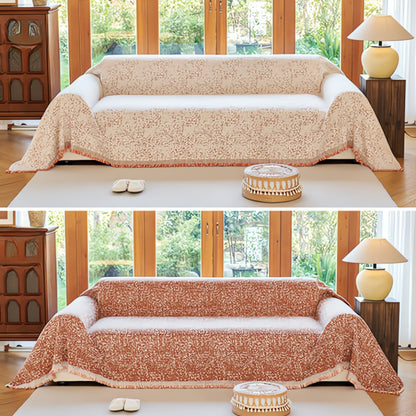 Sofa Cover Reversible Cotton Microfiber Pet-Friendly & Non-Slip