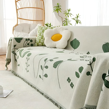 Sofa Cover Reversible Floral Microfiber Pet Resistant