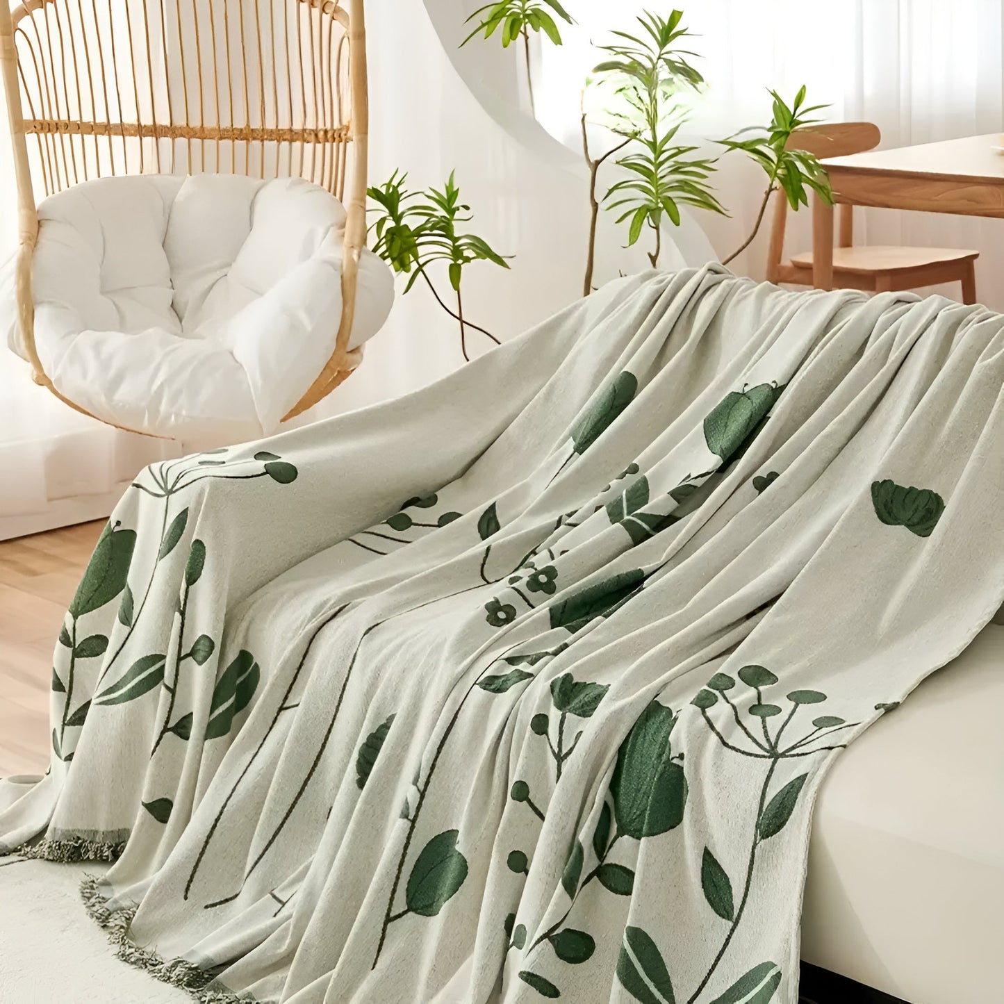 Sofa Cover Reversible Floral Microfiber Pet Resistant