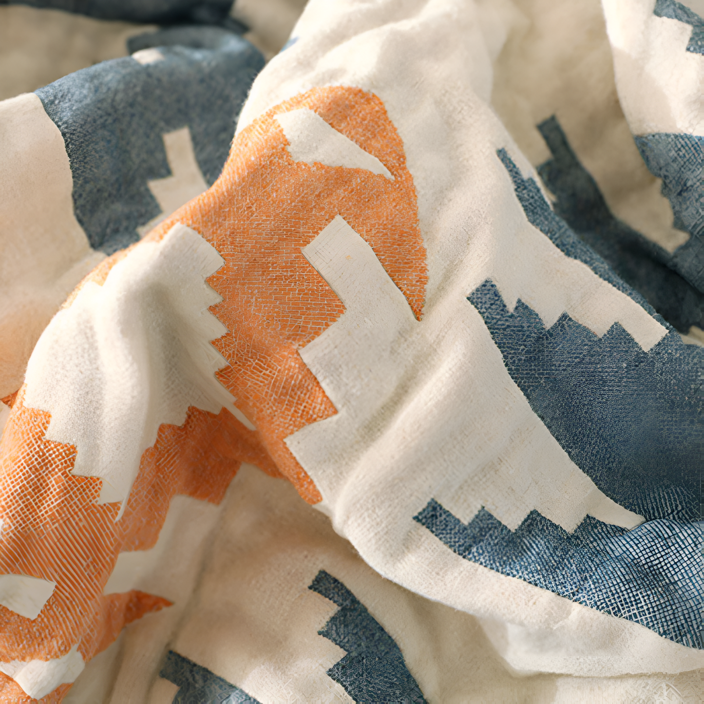 Sofa Cover Reversible Geometric 100% Cotton