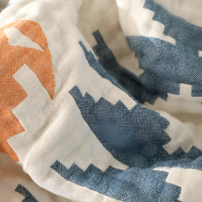 Sofa Cover Reversible Geometric 100% Cotton