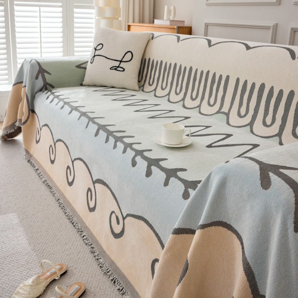 Sofa Cover Reversible Jacquard Chenille Pet Protector