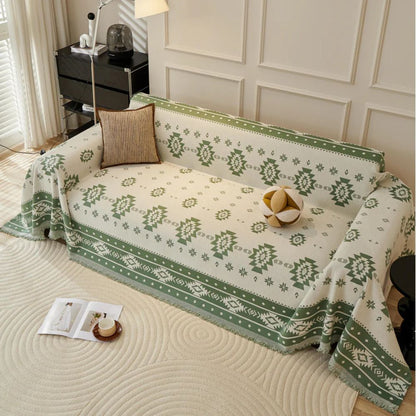 Sofa Cover Reversible Tribal Chenille Machine Washable