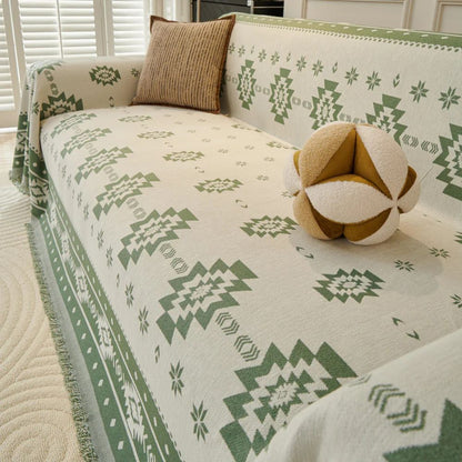 Sofa Cover Reversible Tribal Chenille Machine Washable
