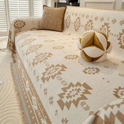 Sofa Cover Reversible Tribal Chenille Machine Washable