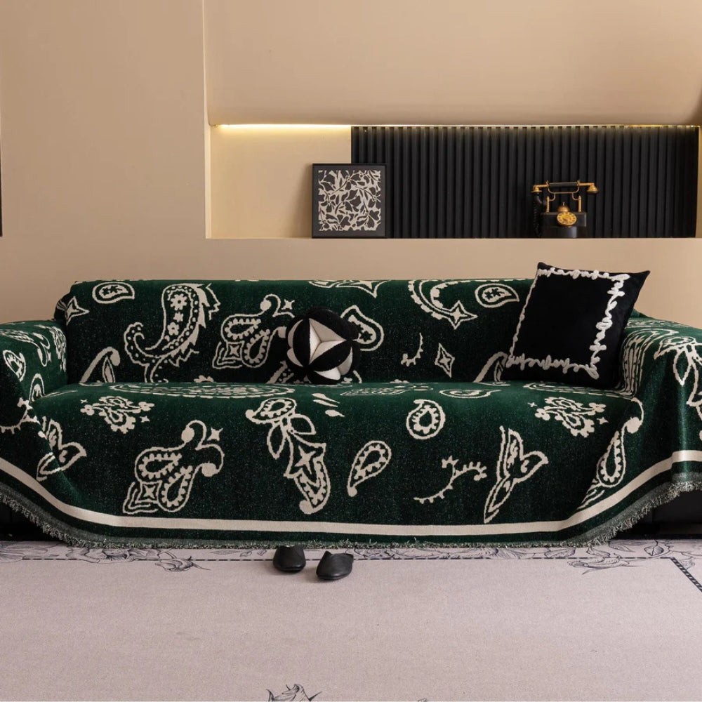 Sofa Cover Soft Chenille Drape-On Machine Washable