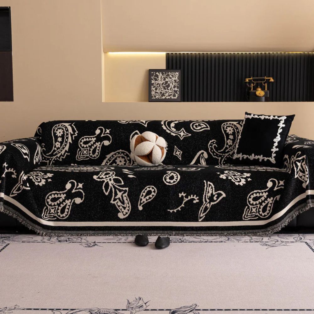 Sofa Cover Soft Chenille Drape-On Machine Washable