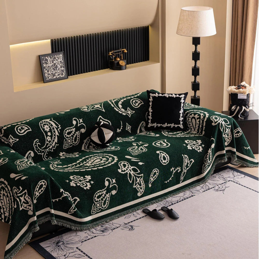 Sofa Cover Soft Chenille Drape-On Machine Washable