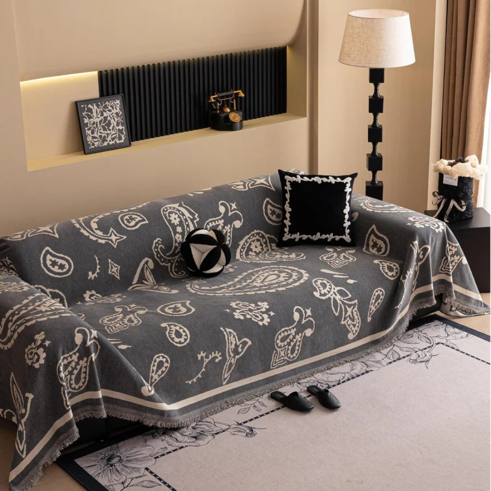 Sofa Cover Soft Chenille Drape-On Machine Washable