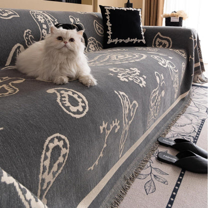 Sofa Cover Soft Chenille Drape-On Machine Washable