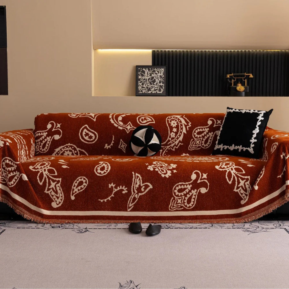 Sofa Cover Soft Chenille Drape-On Machine Washable