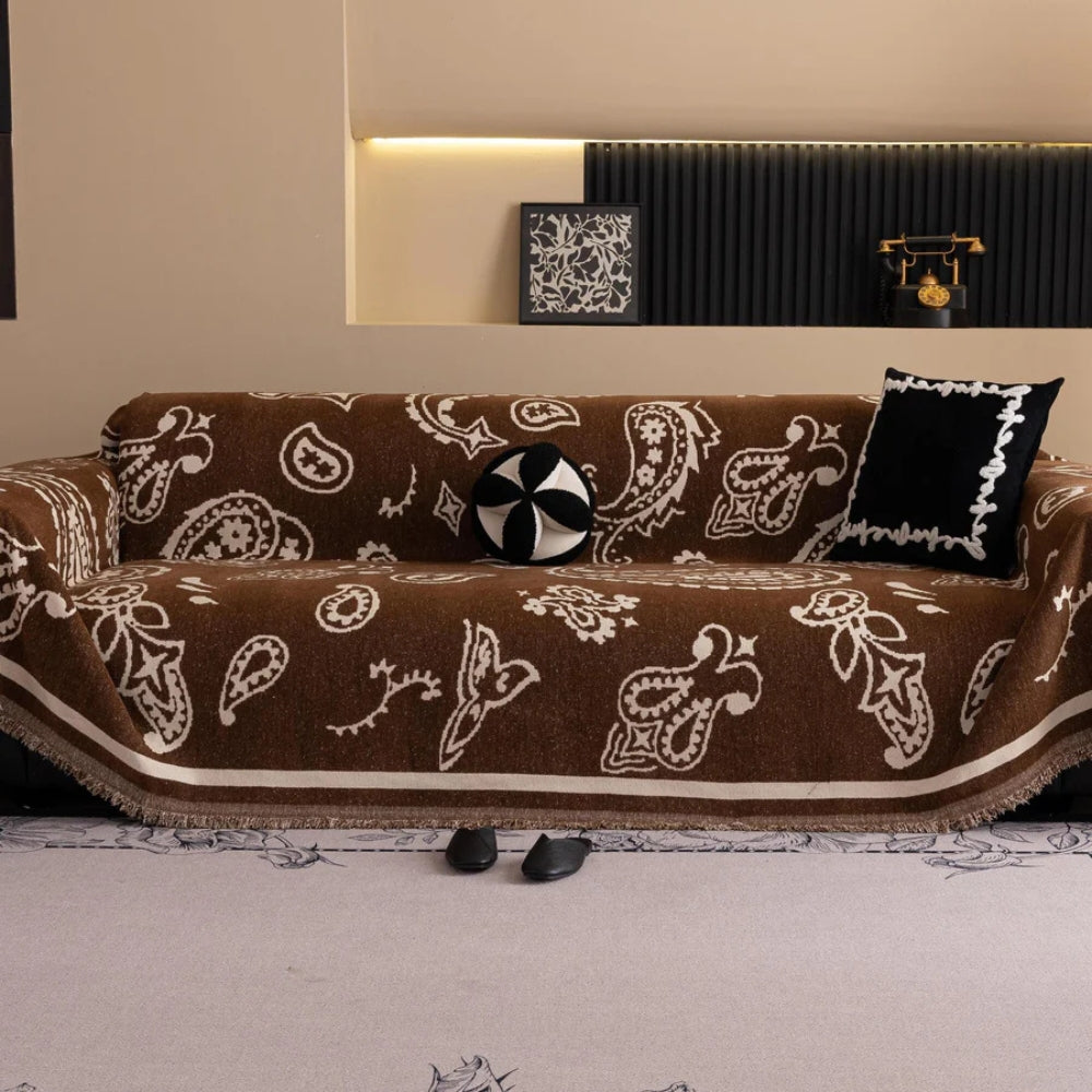 Sofa Cover Soft Chenille Drape-On Machine Washable