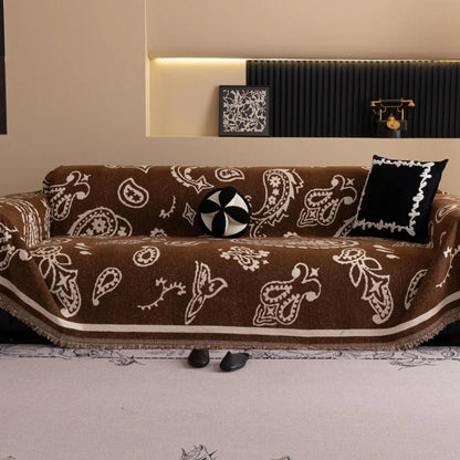Sofa Cover Soft Chenille Drape-On Machine Washable