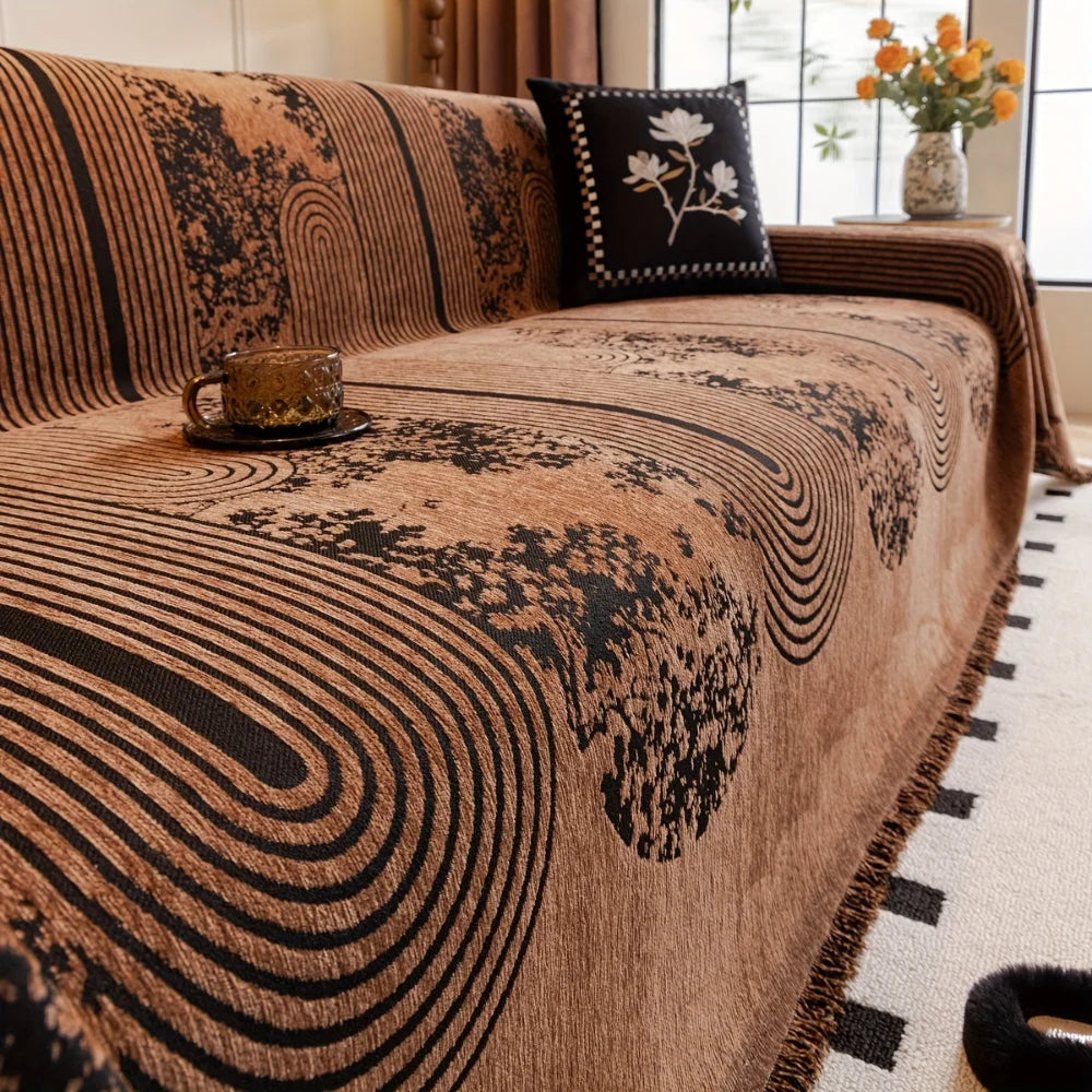 Sofa Cover Soft Chenille Microfiber Non-Slip & Machine Washable
