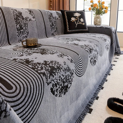 Sofa Cover Soft Chenille Microfiber Non-Slip & Machine Washable