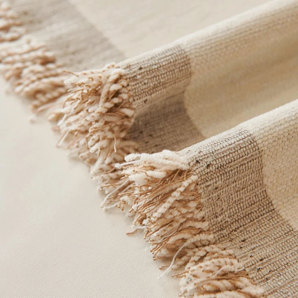Sofa Cover Soft Microfiber Dandelion Print & Tassel Detail