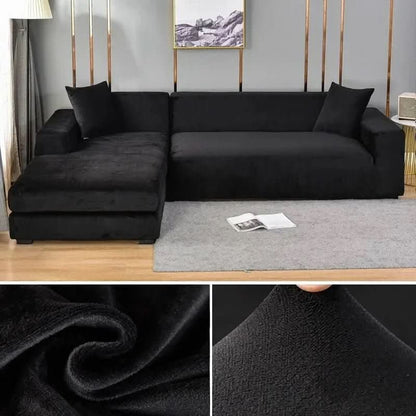 Sofa Cover Stretch-Fit Anti-Slip Velvety Polyester